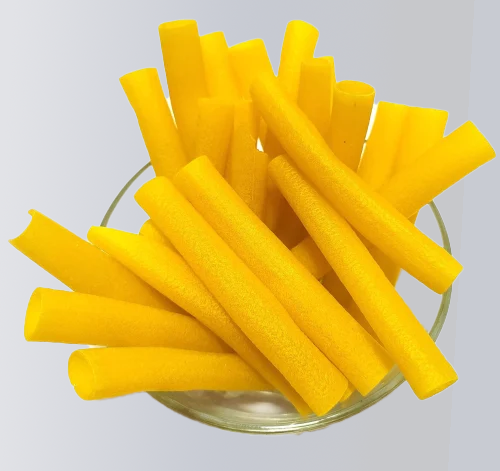 Yellow Finger Pipe Fryum (ढुङ्री) crispy ready to fry far far snack 200g