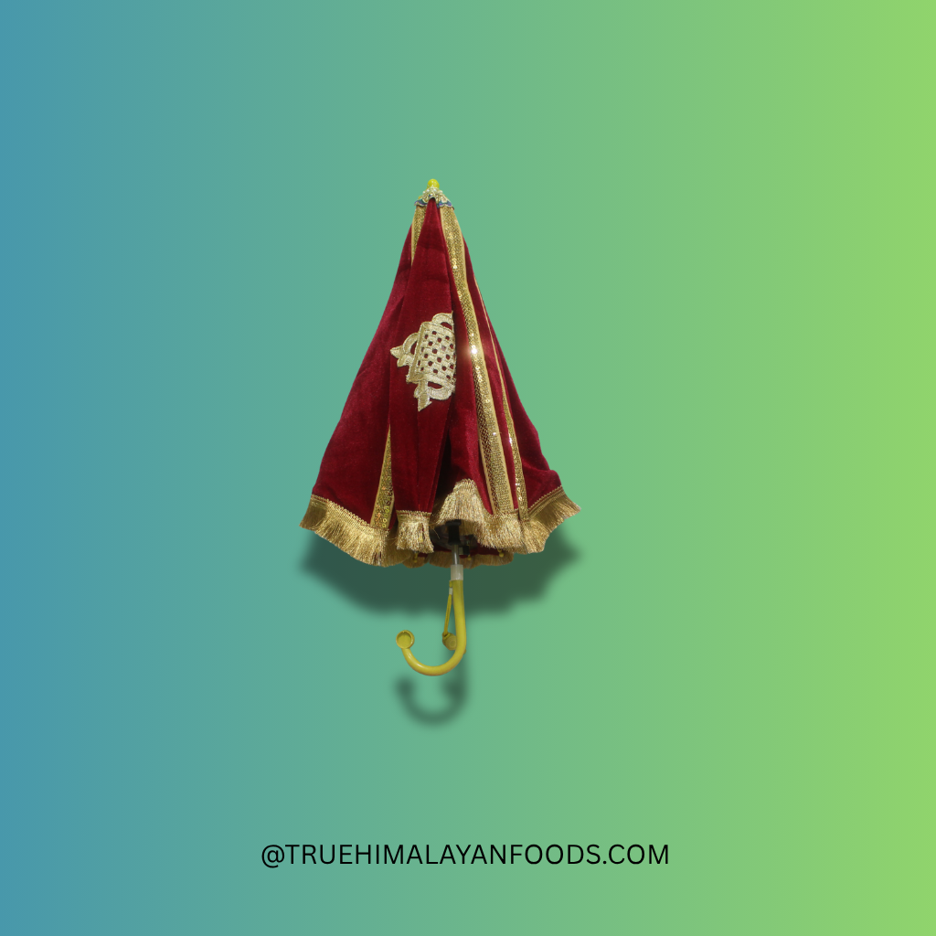 Small Umbrella red decorative Nepali ceremonial umbrella