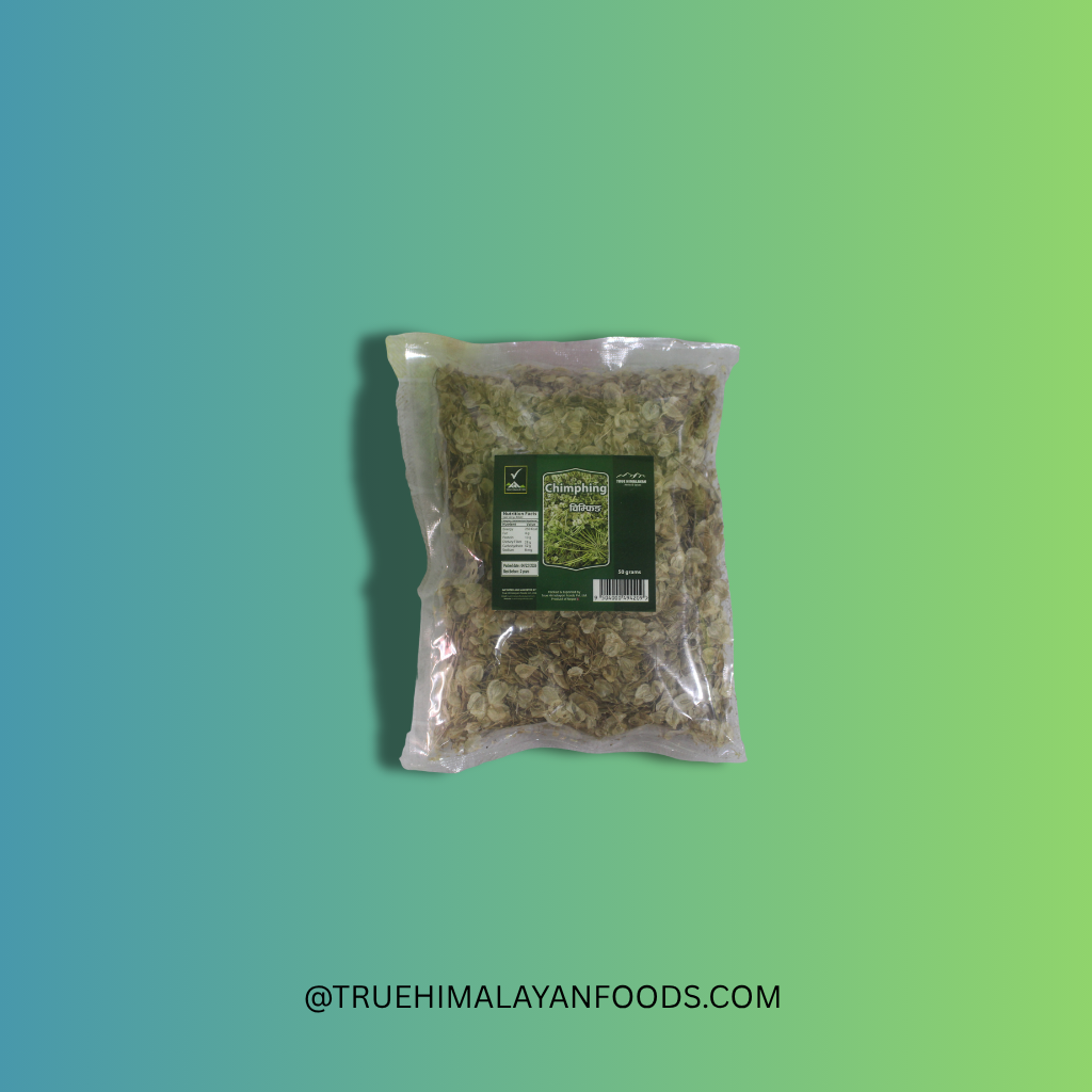 Chimphing authentic Himalayan hogweed seed spice in packaging